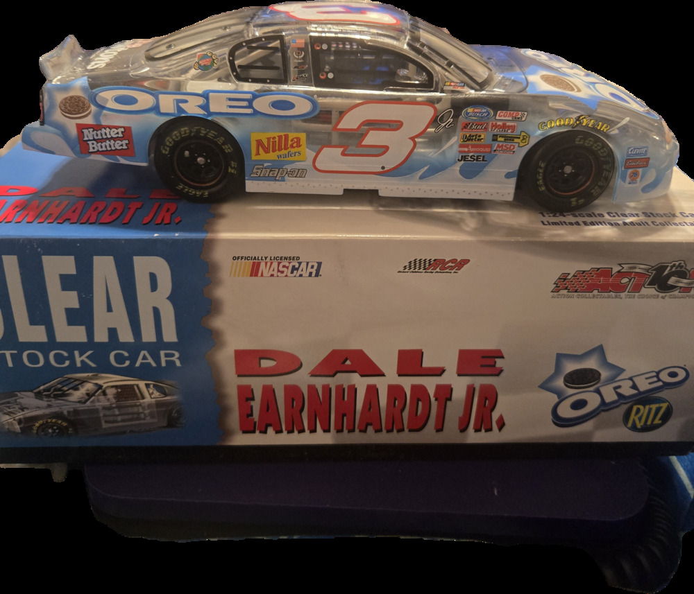 Dale Earnhardt Jr 3 Oreo Ritz 2002 Monte Carlo 1:24 Clear Club Diecast Action